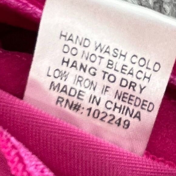 NWT SIX/FIFTY bright pink velour pants comfy barbie size extra small - Picture 13 of 14